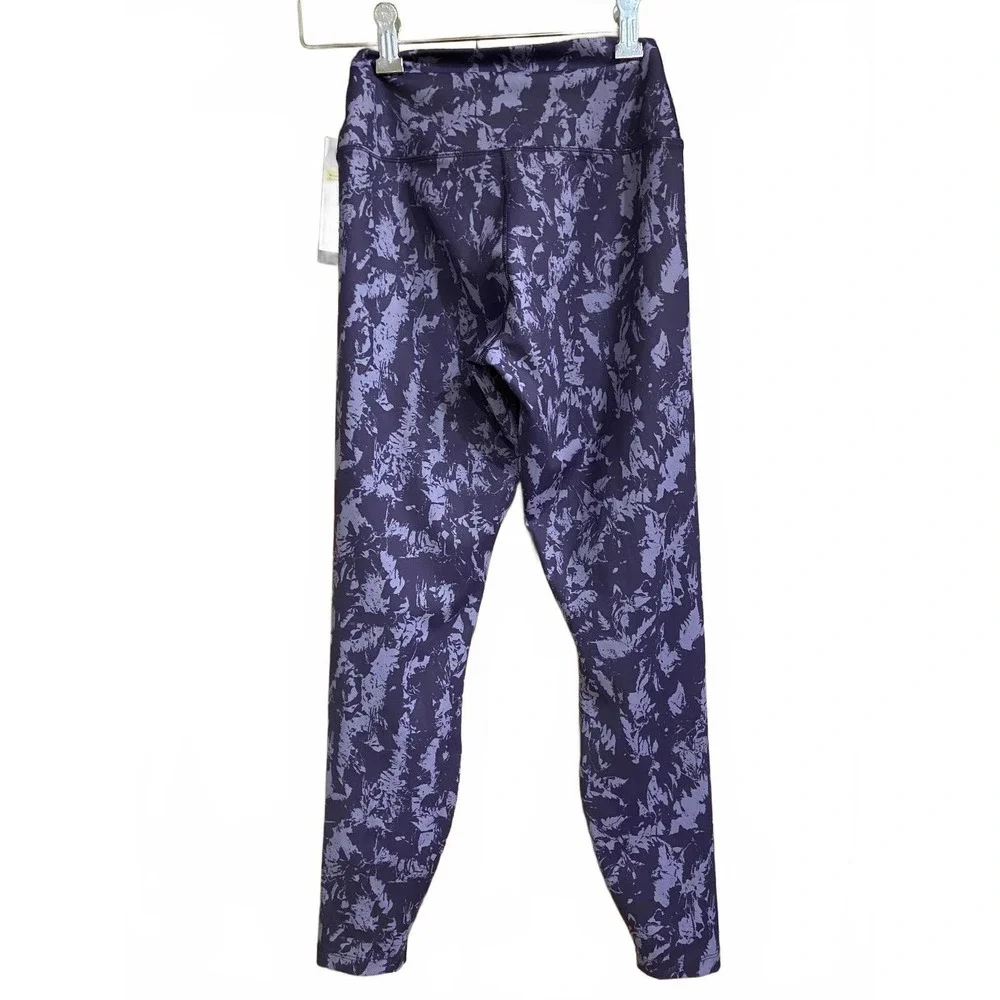 Nike One High Rise Leggings - Purple Pattern Size Small Dri Fit